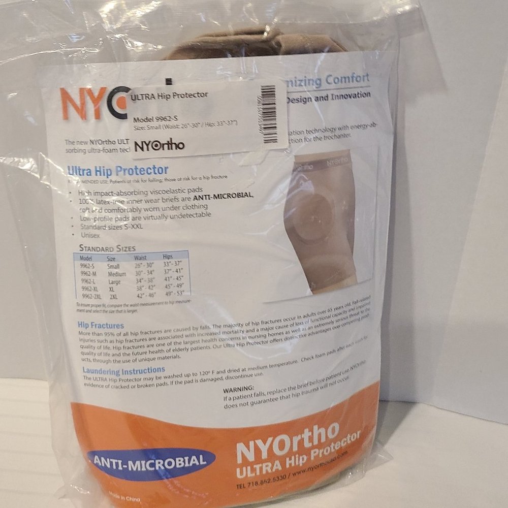 NYOrtho ULTRA Hip Protector-9962-Small Shorts-Waist 26-30"-Hip 33-37"-Nude Skin